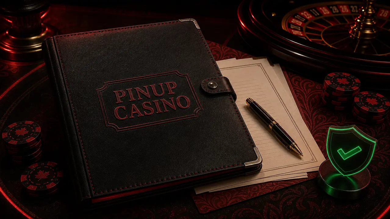 PINUP Casino terms folder ও legal document visual